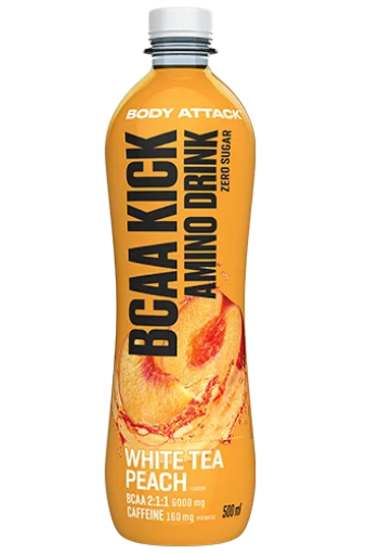 Poza cu BCAA KICK Valkoinen Tee Persikka - 500 ml Body Attack