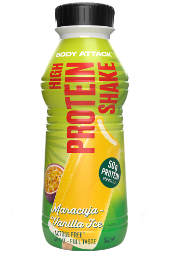 Poza cu Runsasproteiininen pirtelö 500 ml, Passionhedelmä ja vaniljajäätelö – Body Attack