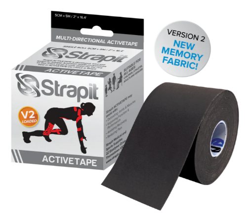 Poza cu ACTIVETAPE 5CM x 5M – MUSTA STRAPIT