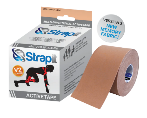 Poza cu DYNAMIC ACTIVETAPE 7,5CM x 5M – BEIGE STRAPIT