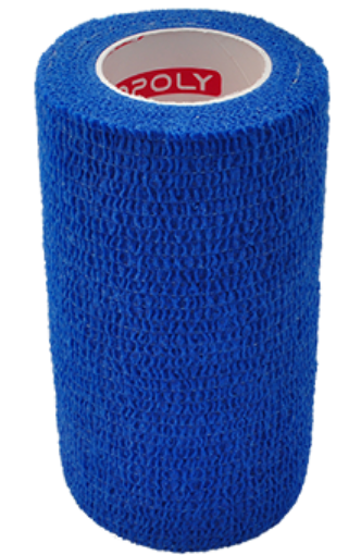 Kuva tuotteesta Copoly itsekiinnittyvä joustoside 10 cm x 4,5 m - Vaaleansininen