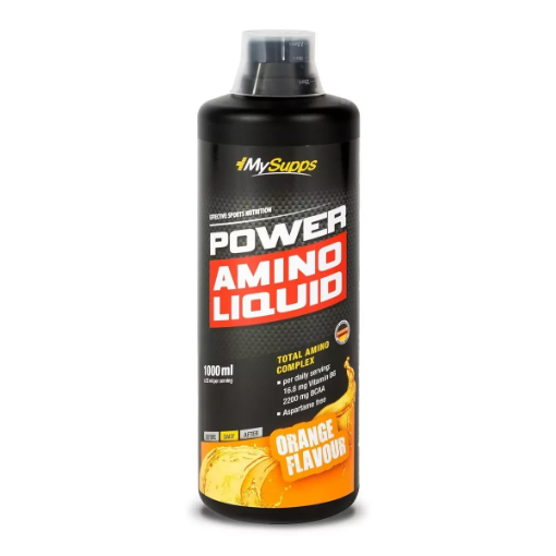 Poza cu My Supps Power Amino Liquid – 1L Appelsiini – Body Attack