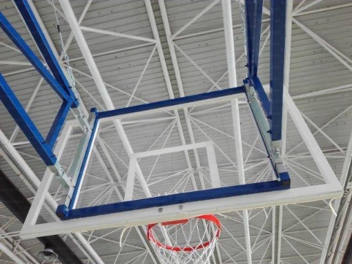 Poza cu Panou Baschet plexiglas 180x105 cm cu cadru din otel 