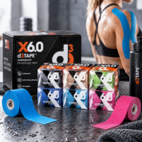 Kuva kategoriasta d3Tape X6.0 Waterproof – kinesioteippi 5 cm x 6 m